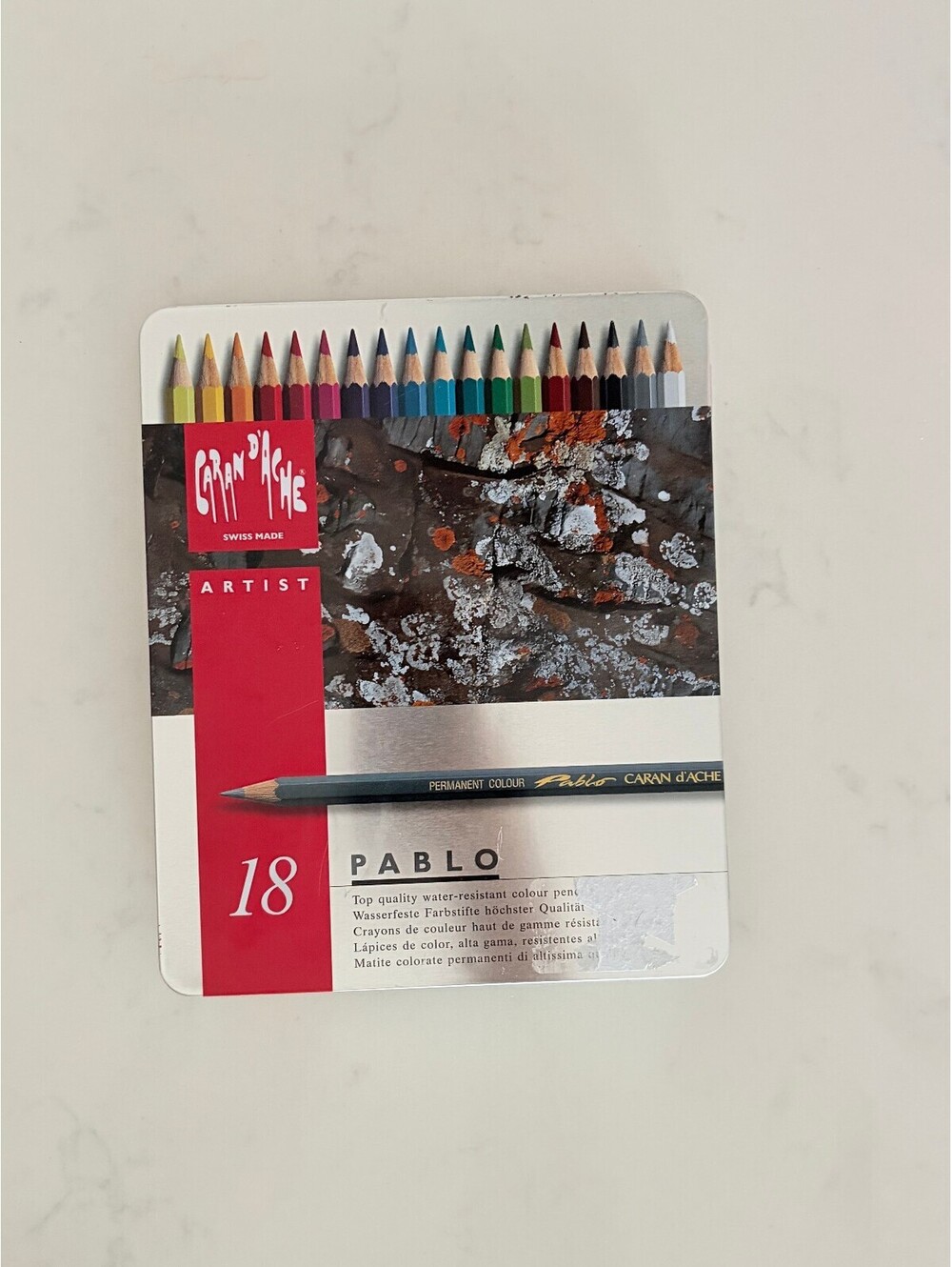 Caran d'Ache Pablo 18 (0666.318) Swiss Color Resistant Color Pencil Set